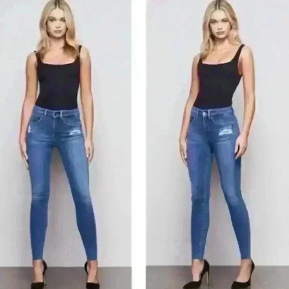 Good American Denim - 𝅺GOOD American Good Legs Zebra Pockets Size 00/ 24